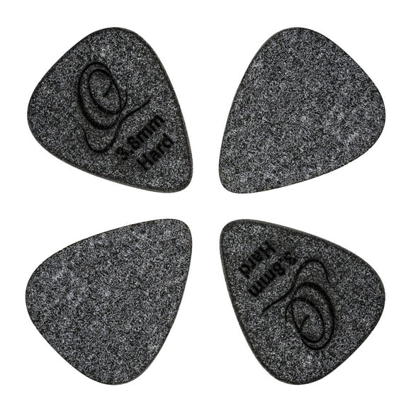 Ortega Guitars 3.8 mm Hard Flex Tech Pick - Lot de 4 Pcs - Fabriqué aux États-Unis, Noir (OGP-FTH)