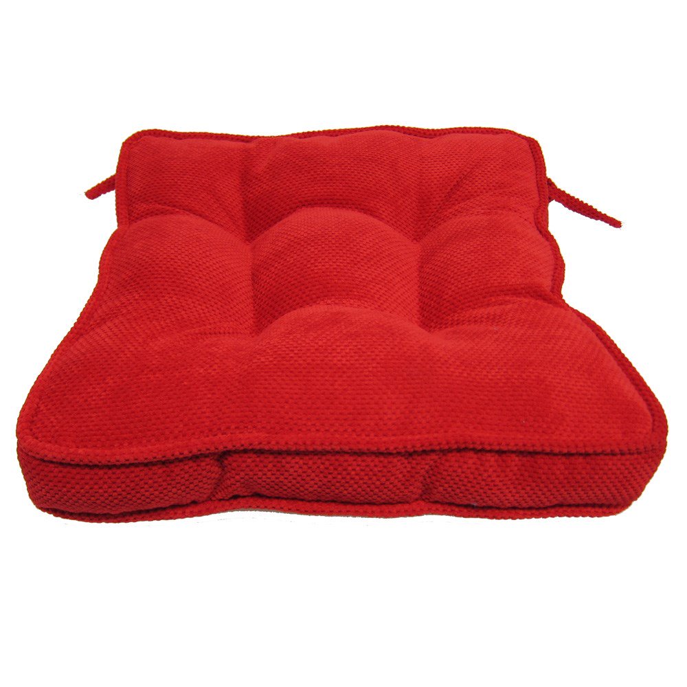 Huntington Gusted Reversible Tie Back Chair Pad Red 16x15 Walmart