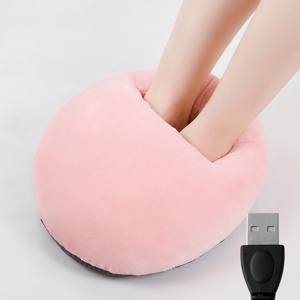 Foot Warmer Under Desk Lightweight and Breathable Wrapping Winter Shoes for Home Office Pink picture photo
