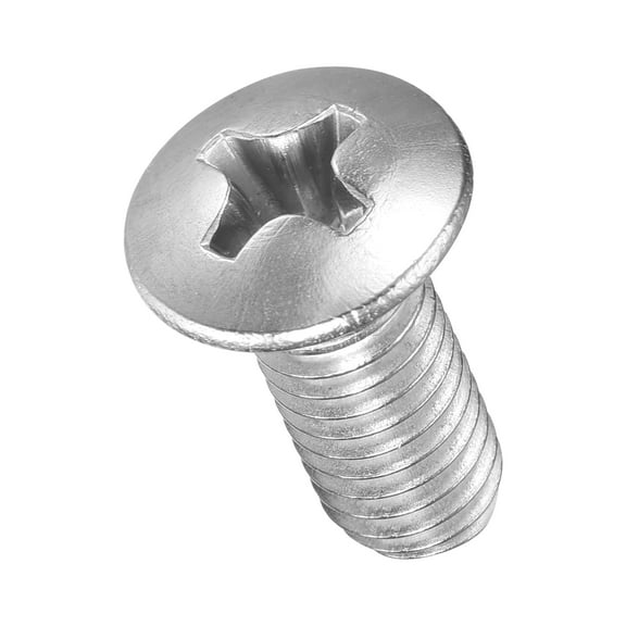 Uxcell Phillips Cross Recessed Countersunk Head Screws Bolts (M8-1.25x20) 25Pcs, 304 Stainless Steel Flat Head Screws