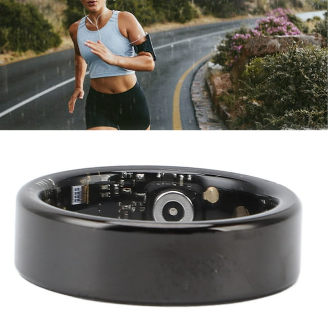 Smart Ring Health Tracker, R11 Waterproof Fitness Ring with Multi Sport Modes, Up to 7 Days Battery Life, Rechargeable Sleep Tracker Ring for IOS for , Black