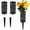 H001- Black, variant on Metal Yard decor, 24 in Square, Openwork Cutout, Black, Flower Planters Outdoor, Outdoor Flower Pots, Patio decorations, Front Yard decorations Outdoor, Premium Garden Outdoor, 2