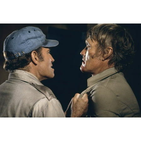 Charlton Heston and Chuck Connors in Soylent Green get tough fight scene 24x36