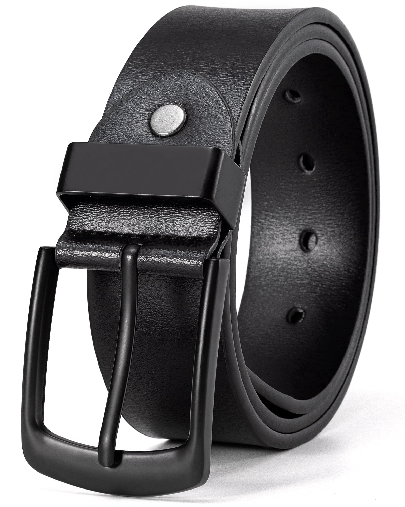 Marino's Men Genuine Leather Dress Belt with Single Prong Buckle - Walmart.com Marino's Men Genuine Leather Dress Belt with Single Prong Buckle - Walmart.com