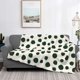 thumbnail image 2 of Fotbe Abstract Green Polka Dot Manta de Franela con Estampado, Manta Ultrasuave para Cama, Sofá, Auto, Hipoalergénica y Antibolitas-80"x60", 2 of 6