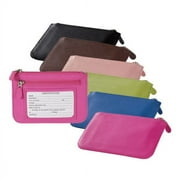 Women's Zippered Slim City Wallet in Genuine Leather