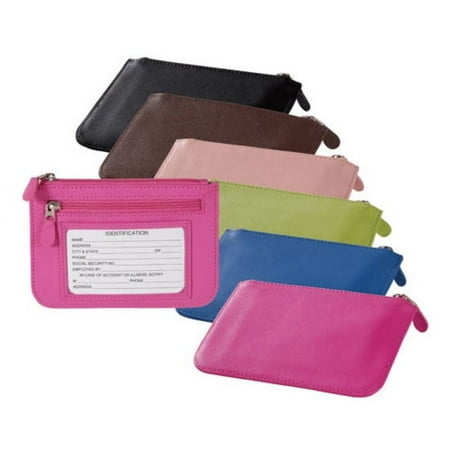Women's Zippered Slim City Wallet in Genuine Leather