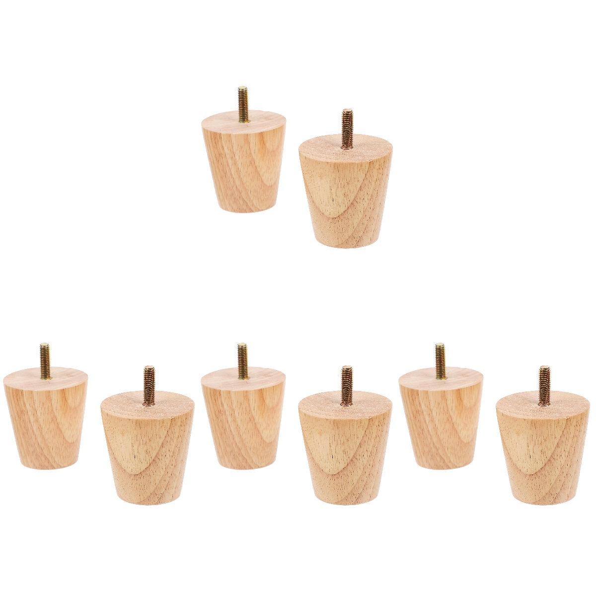 Hemoton 8 pcs Wood Sofa Legs Wood Couch Dresser Leg Replacements