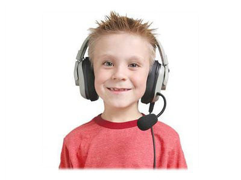 Califone Washable Titanium TM Headset With Guaranteed for Life TM Cord - Califone HPK-1550 Califone Blueberry Stereo Headphones Multimedia - In-line Volume