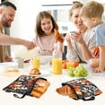 thumbnail image 7 of Haosy 3 Pack Reusable Ziploc Bags BPA Free Healthy Food Storage Bag Leakproof Sandwich Snack Freezer Bags Watercolor Floral Leaves, 7 of 7