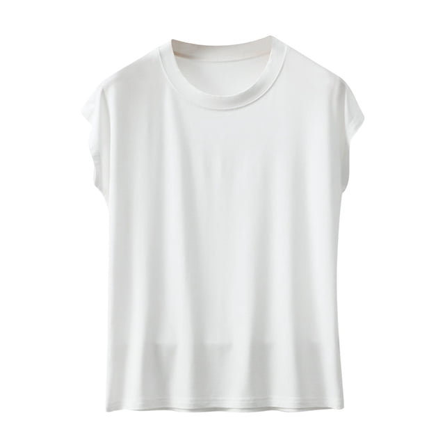 Liquidation! T-Shirt Grande Taille pour Femmes, Blouse à Manches Courtes d'Été pour Femmes, Chandails en Molleton à Col Rond Surdimensionnés pour Femmes, Sweat à Col Roulé en Velours