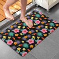 thumbnail image 4 of Pioneer Flower Floral Print Pattern Bathroom Rugs Mat, Non Slip Microfiber Bathroom Rug with Rubber Backing, Soft Mats for Bathroom Floor Tub Shower, 20"x32", 4 of 5