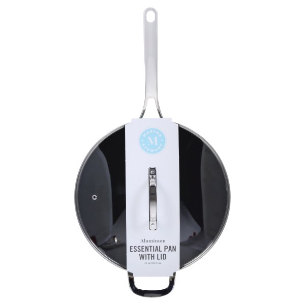 Martha Stewart 12 Inch Aluminum Nonstick Essential Pan with Lid in