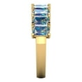 thumbnail image 4 of 2.61 ctw Wedding Band for Women - 18K Yellow Gold Blue Moissanite Stackable Eternity Ring, 4 of 6