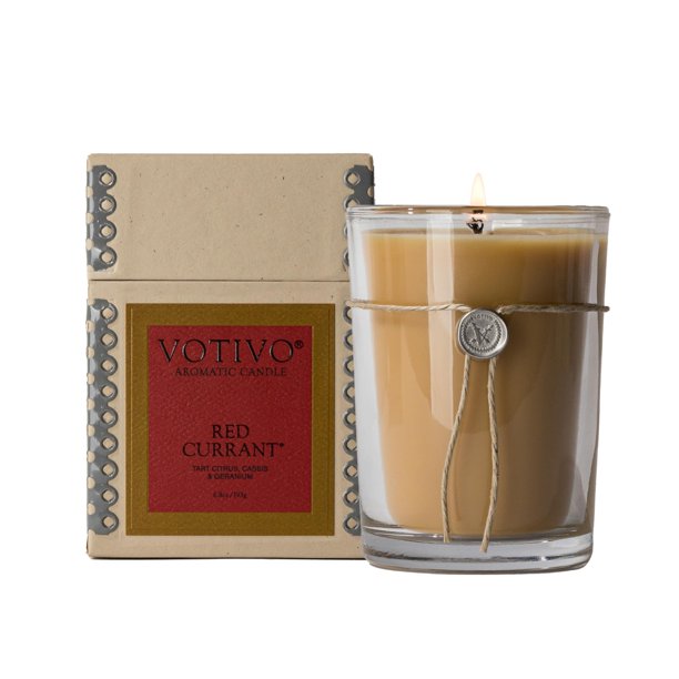 Vela aromática Votivo Red Currant, 200 ml, mezcla de cera de soja