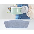 thumbnail image 5 of REGALWOVEN Set of 6 Faux Leather Placemats for Kitchen Dining Table Decor Washable Heat Resistant Table Placemats Wipeable Table Mat Light Blue 19*12in, 5 of 7