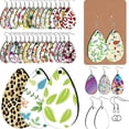 thumbnail image 3 of Shisuyan 1 Set Sublimation Earrings Blanks Water Drop Earrings Blanks Earring Drops Earring Crafts Material, 3 of 9