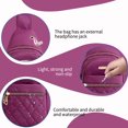 thumbnail image 4 of UNLLLL Small Crossbody Sling Bag for Men Women, Anti-theft Chest Crossbody, Large Capacity, Oxford Fabric Waterproofing Chest Bag, for Outdoors Hiking Traveling, Purple, 4 of 8