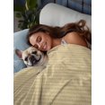 thumbnail image 4 of Queen Flat Sheet Only Minimalist Beige Grid Soft Microfiber Cooling Bedding Sheets Turquoise Linen Textured Flat Bed Sheet for Hotel,Home Decor, 4 of 9