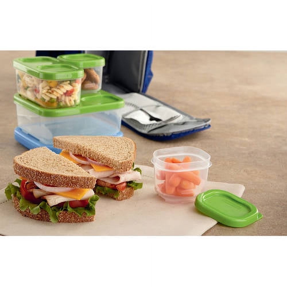 Rubbermaid, Lunchbox, Sandwich Kit, Green 5 Count - image 2 of 6