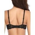 thumbnail image 4 of Deyllo Women's Lace Push Up Padded Plunge Add Cups Underwire Lift Up Bra, Black 38A, 4 of 8