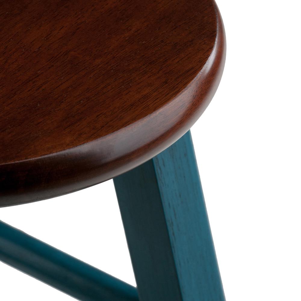 Winsome Wood Ivy 29" Bar Stool, Rustic Teal & Walnut Finish - image 4 of 5
