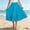 Blue A, variant on Womens Linen Midi Skirt Elastic Waist Blue - Flowy Swing A-Line Crinkle Texture Summer Casual Skirt for Women, Machine Washable, Boho Chic,Size Free Size