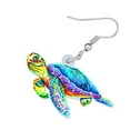 thumbnail image 4 of Acrylic Green Sea Turtle Earrings Ocean Animals Dangle Jewelry For Women Sea Lovers Charms Gifts, 4 of 6