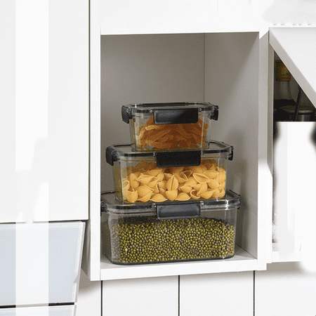 Yao Leak-Proof Food Storage Containers with Airtight Lids, Set of 3 (6