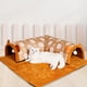 thumbnail image 1 of Cama túnel para gatos cálida de invierno, cama portátil interactiva para ejercicios, centro de juegos para gatos pequeños, medianos y pequeños M, 1 of 8