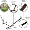 thumbnail image 4 of Castaway Living Navy Quilted Hammock w/ Patented KD Space Saving Stand & Detachable Pillow, 4 of 6