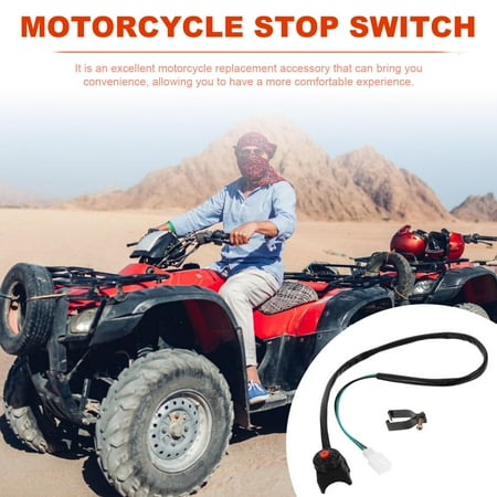 STOBOK Motorcycle Engine Stop Start Kill Switch Plastic Assorted Color 1PCS