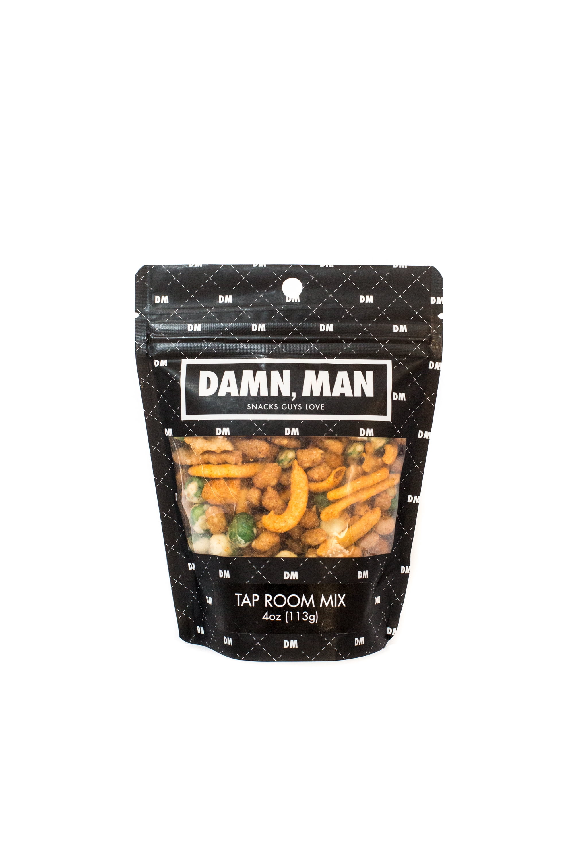 Damn, Man Roasted Bar Snack Pack, Gourmet Mixed Nuts for Beer and Cocktails, 4 Resealable Bags, Savory Party Snack Mix