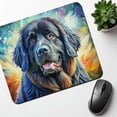 thumbnail image 6 of Newfoundland Dog Expressionism Art Mouse Pad Low Profile Gaming Mat, 6 of 7