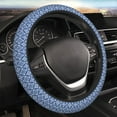 thumbnail image 4 of Kdxio Stylized Flowers Vintage Boho Print Elastic Stretch Steering Wheel Cover,Auto Steering Wheel Cover,15 Inch Anti-Slip,Warm in Winter and Cool in Summer,Fit Suvs,Vans Cars,Trucks, 4 of 7