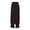 Black, variant on Uaswgudfs Women's Elastic Waistband Wide Leg Relaxed Fit Lightweight Polyester Blend Pants with Lace Trim Black L