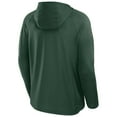 thumbnail image 6 of Men's Fanatics Green Minnesota Wild Authentic Pro Rink Raglan Hoodie, 6 of 7