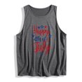 thumbnail image 4 of Xdegoge Happy 4th of July Stars Graphic Tank Top for Women Sleeveless Crewneck Patriotic Summer Casual Loose Fit Independence Day USA Flag Holiday Celebration Party Shirts Tops, 4 of 4