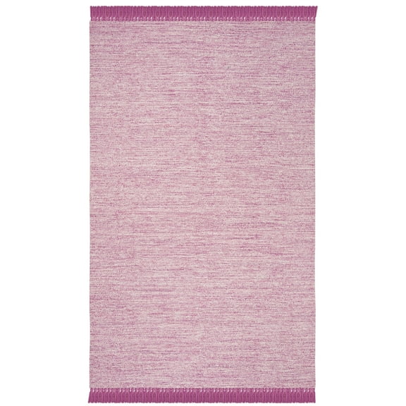 SAFAVIEH Montauk Justin Solid Braided Cotton Runner Rug, Pink, 2'3" x 7'