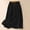 Black, variant on Womens Cotton Linen Retro Loose Fit Casual A Line Skirt Stretchy Waistband Breathable with Drawstring Light Blue XXL(XXL)