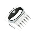 thumbnail image 3 of Gnmfd Stainless Steel Bear Claw Meat Shredder, BBQ Chicken Fork Tearing Tool, Portable Handheld Meat Divider for Pulled Pork Chicken Beef, Outdoor Picnic and Kitchen Cooking Helper, 3 of 6