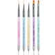 thumbnail image 4 of Pinceles profesionales para decoración de uñas, juego de pinceles de pintura con doble extremo para decoración de uñas, 4 of 8