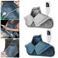 thumbnail image 2 of Almohadilla calefactora con cierre de hebilla, modo de apagado automático, mantiene el calor, de felpa, para hombro, cuello, Protector de espalda, manta eléctrica, chal para el hogar, 2 of 4