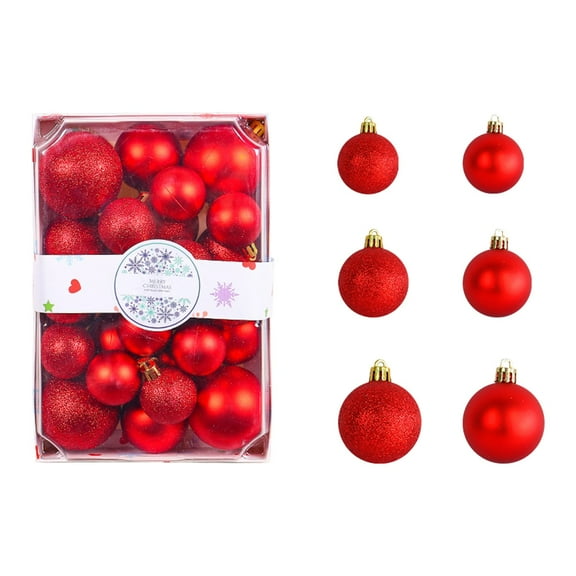 26 Pcs Christmas Ornaments Shatterproof Balls 1.57/1.97/2.36 Inch Mini Christmas Tree Decorations with Hanging Loop for Xmas Holiday Party Wedding Wreath Home Indoor Outdoor Decor