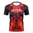 thumbnail image 1 of Nuevo verano impreso 3D compresión hombres Deportes camiseta de alta calidad de secado rápido camisapangjing, 1 of 4