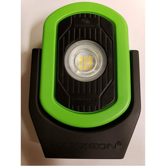 Maxxeon MXN00811 720 Lumens USB Rechargeable LED Cyclops Work Light, Green