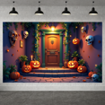 thumbnail image 6 of Spooky Theme Halloween Banner Pumpkin Decoration Skull Design Horror Decor for Halloween Party Home Decoration Outdoor Decor, 6 of 9