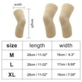 thumbnail image 4 of Unique Bargains 1 Pair Lightweight Knee Pads Medium Size Skin Color, 4 of 6
