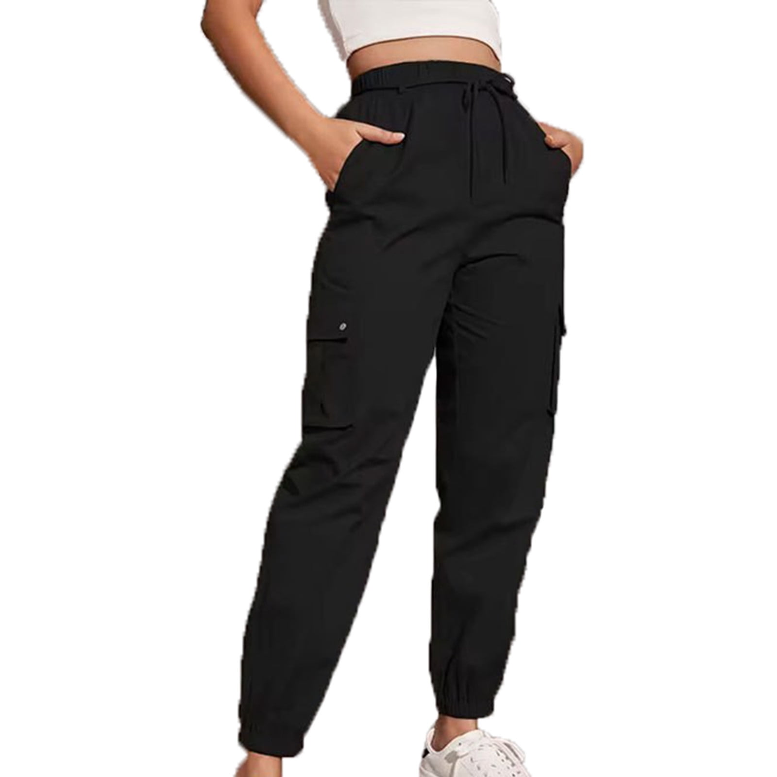 Pantalon Leisure Femme Coton 7/8 – Ample, Confortable, Cordon Taille, Idéal Sport & Quotidien