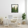 thumbnail image 2 of Stupell Rustic Mountain Sun Forest Trees Landscape Painting Black Floater Framed Art Print Wall Art, 2 of 6